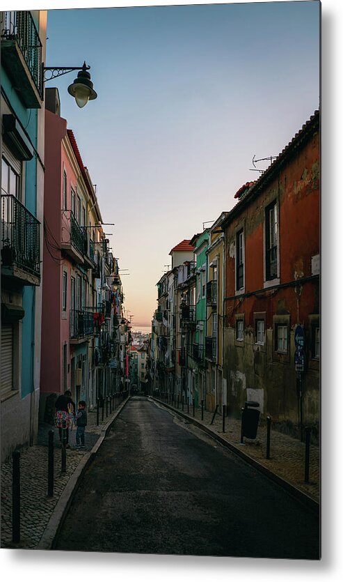 Lisbon Metal Print featuring the photograph Lisbon Hills by Nisah Cheatham