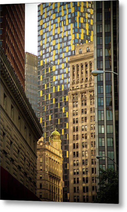 Lower Manhattan Metal Print featuring the photograph Lower Manhattan Office Towers by Hal Bergman