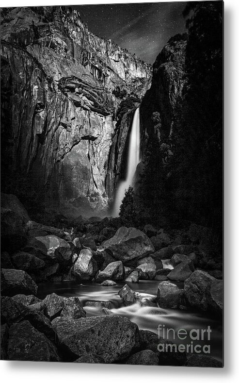 Yosemite Metal Print featuring the photograph Lunar Glow by Anthony Michael Bonafede