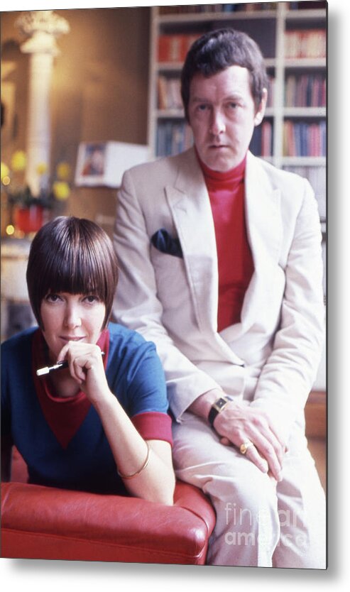 Apartment Metal Print featuring the photograph Mary Quant With Husband by Bettmann