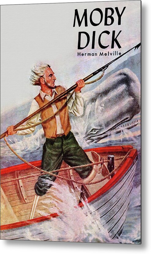Comic Metal Print featuring the painting Moby Dick by Unknown
