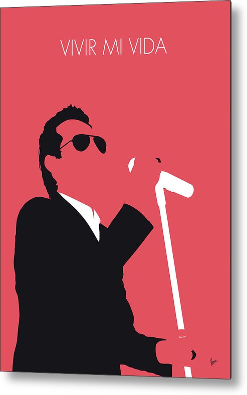 Marc Metal Print featuring the digital art No292 MY Marc Anthony Minimal Music poster by Chungkong Art