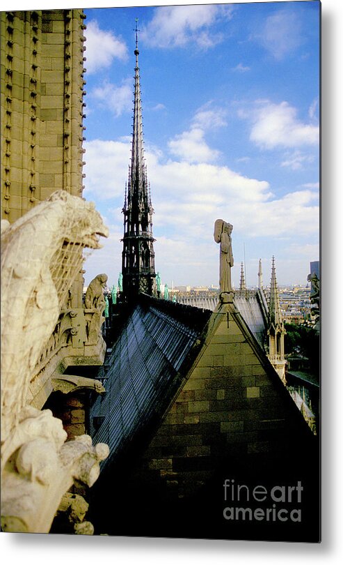 Spire Metal Print featuring the photograph Notre Dame - No. 1 by Steve Ember