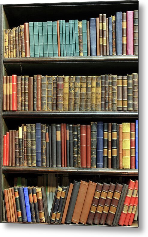 Dust Metal Print featuring the photograph Old Books by Luoman