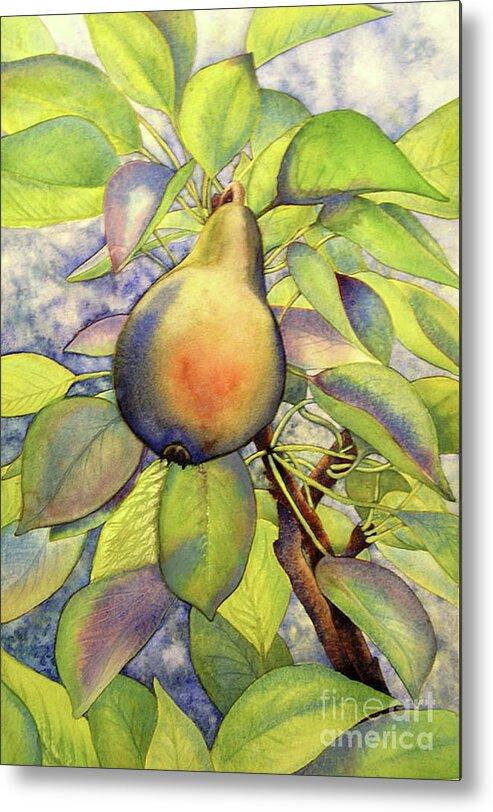 Pear Metal Print featuring the painting Pear of Paradise by Amy Stielstra