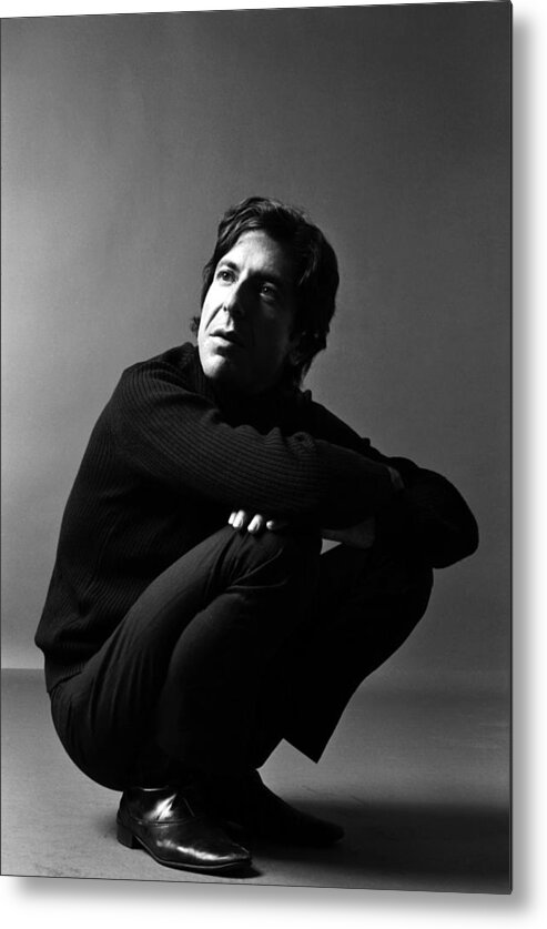 Leonard Cohen Metal Print featuring the photograph Portrait Of Leonard Cohen by Jack Robinson