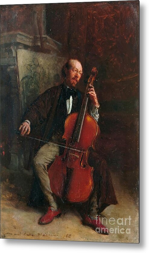 Oil Painting Metal Print featuring the drawing Portrait Of The Composer Alexandre by Heritage Images