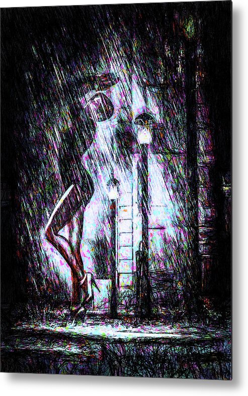 Dancer Metal Print featuring the painting Rain Dance by Bob Orsillo