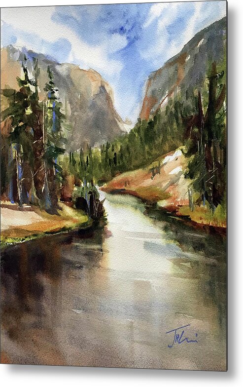 Colorado Metal Print featuring the painting Rocky Mountain High by Judith Levins