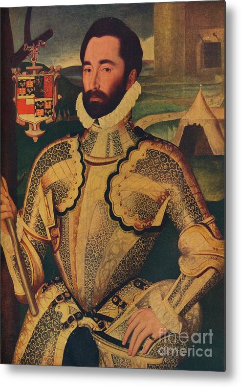 Gower Peninsular Metal Print featuring the drawing Sir Charles Somerset, C1566. Artist by Print Collector