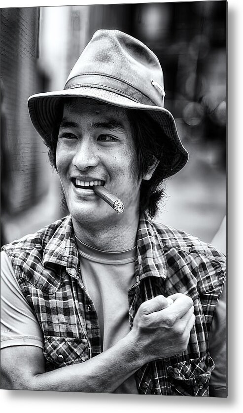 Man Metal Print featuring the photograph Sometimes A Cigar... by John Hoey
