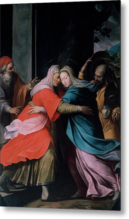 16th Century Metal Print featuring the painting The Visitation By Procaccini by Camillo Procaccini