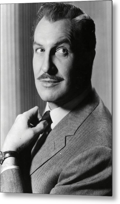 Vincent Price Metal Print featuring the photograph Vincent Price . by Album