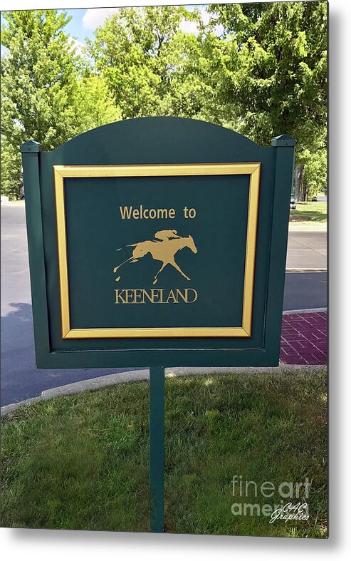 Keeneland Metal Print featuring the photograph Welcome to Keeneland by CAC Graphics
