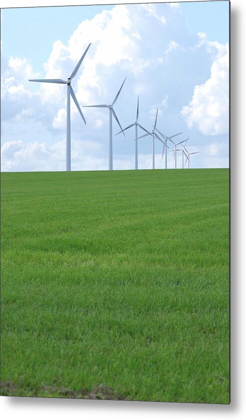 Environmental Conservation Metal Print featuring the photograph Wind Power by Photo By Svend Erik Hansen