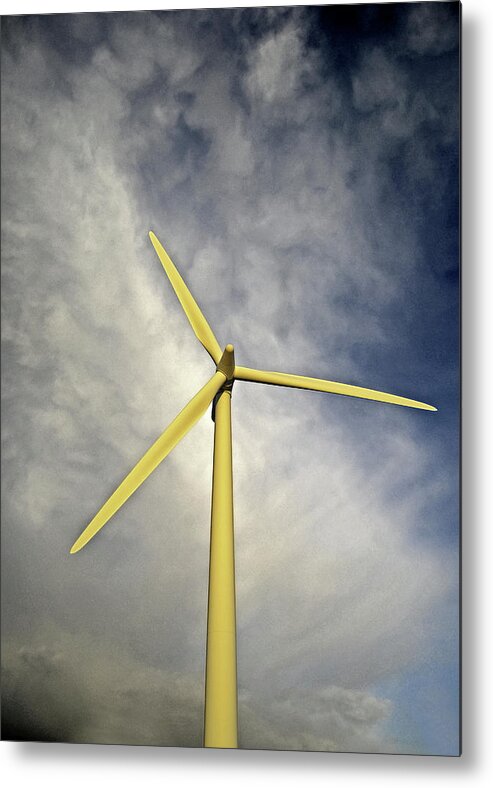 Environmental Conservation Metal Print featuring the photograph Wind Turbine by Taken By Ryan Mcdonald Www.ryanmcdonaldphotography.net