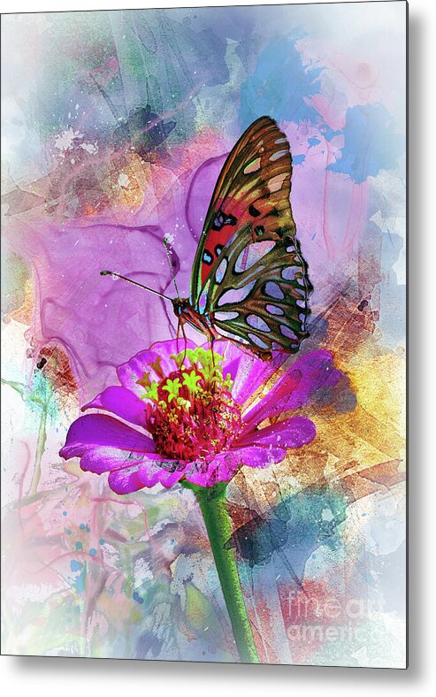 Butterfly Metal Print featuring the digital art Butterfly #2 by Anthony Ellis