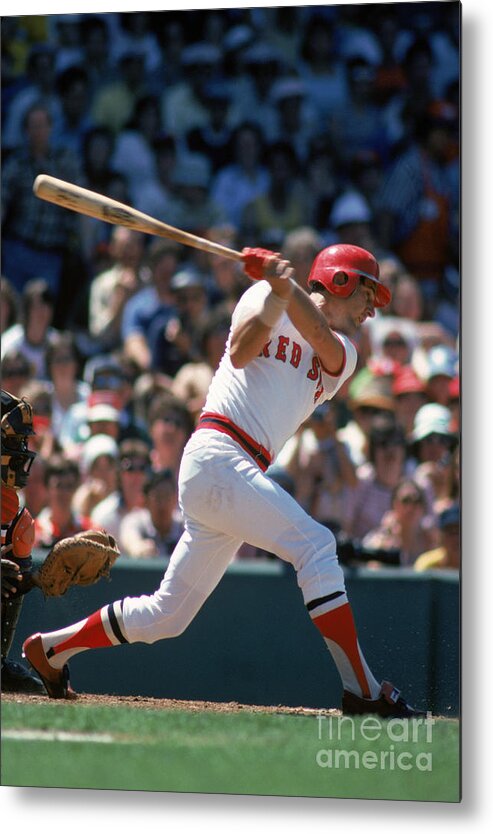 American League Baseball Metal Print featuring the photograph Carl Yastrzemski #1 by Rich Pilling