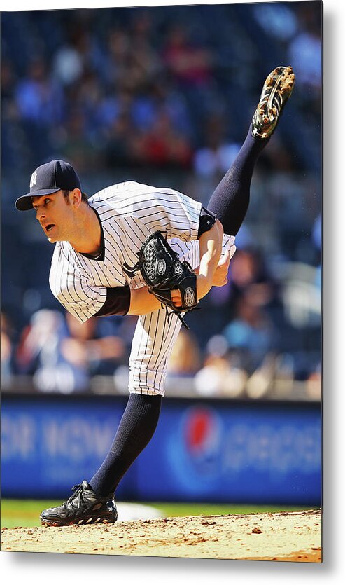 Ninth Inning Metal Print featuring the photograph David Robertson by Al Bello