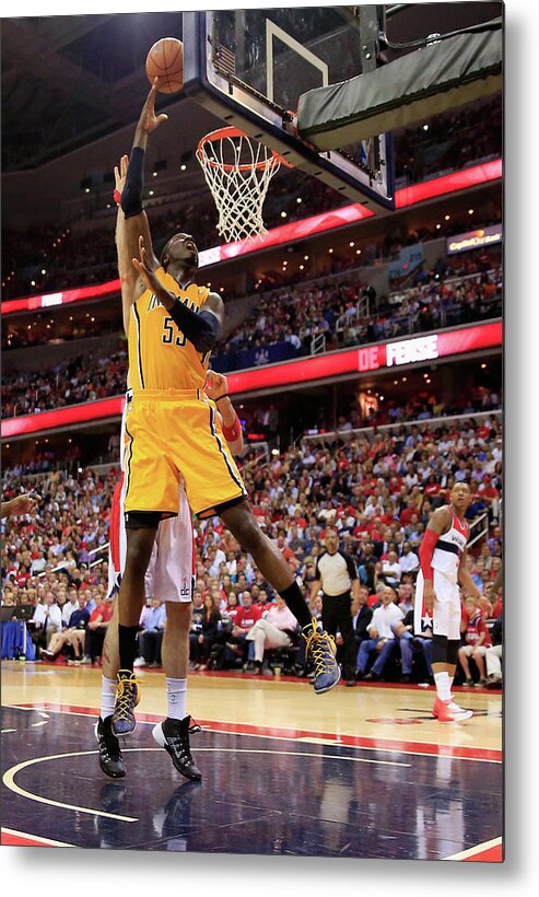 Playoffs Metal Print featuring the photograph Roy Hibbert by Rob Carr