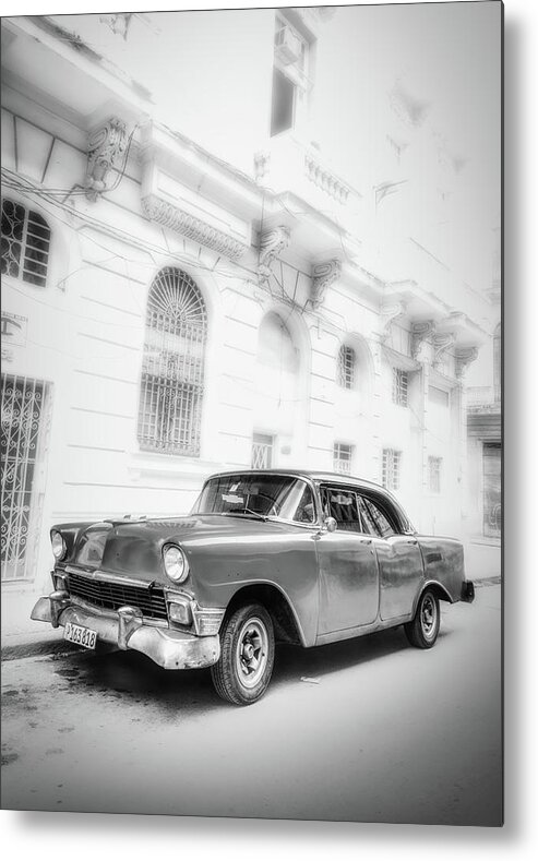 Old Car Metal Print featuring the photograph 1955 Chevy Matter by Micah Offman