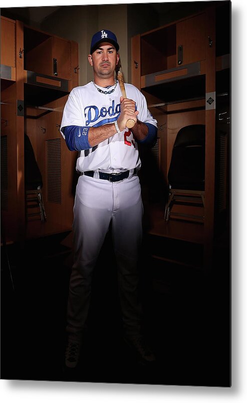 Media Day Metal Print featuring the photograph Adrian Gonzalez by Christian Petersen