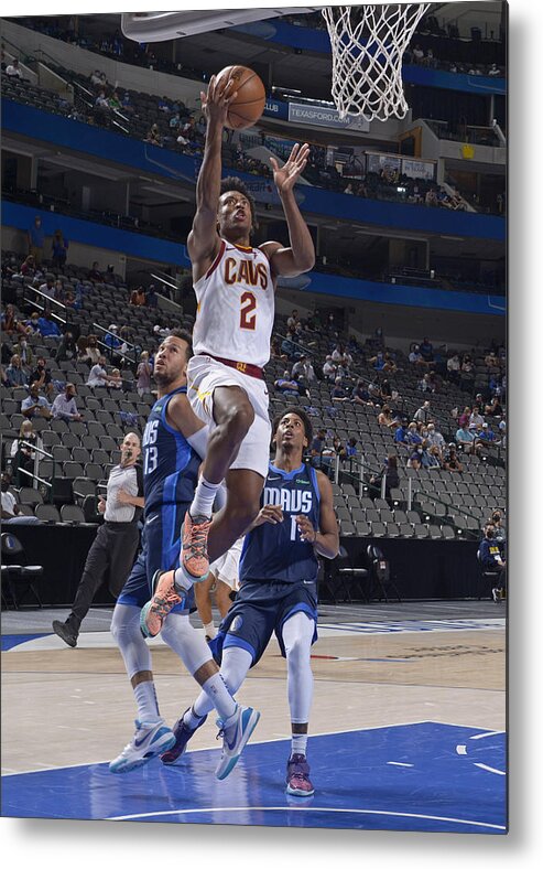 Nba Pro Basketball Metal Print featuring the photograph Cleveland Cavaliers v Dallas Mavericks by Glenn James