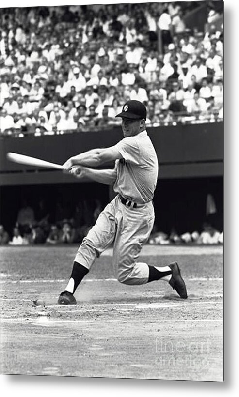 Mikey Metal Print featuring the photograph Mickey Mantle #2 by Action
