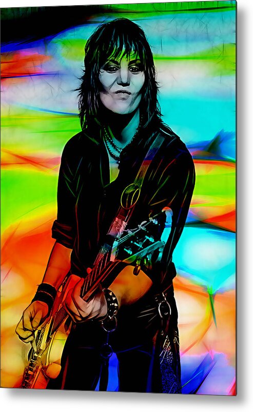 Joan Jett Metal Print featuring the mixed media Joan Jett Collection #3 by Marvin Blaine