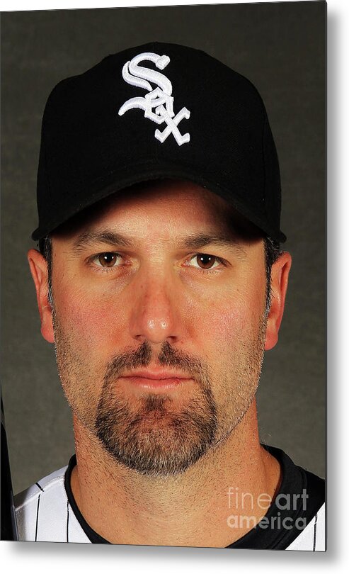Media Day Metal Print featuring the photograph Paul Konerko by Jamie Squire