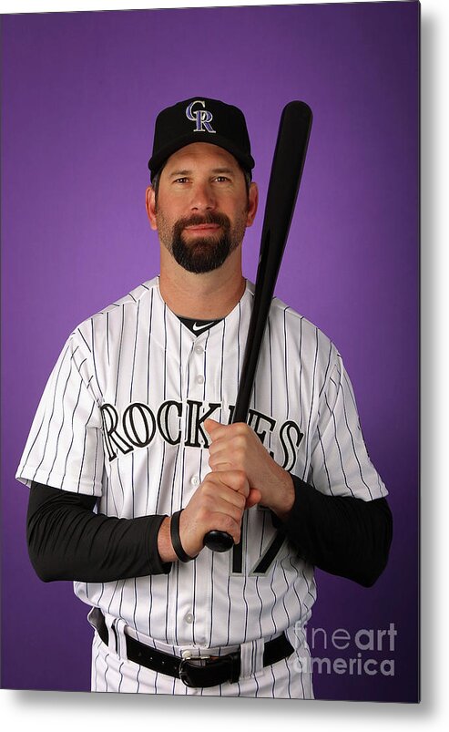 Media Day Metal Print featuring the photograph Todd Helton by Christian Petersen
