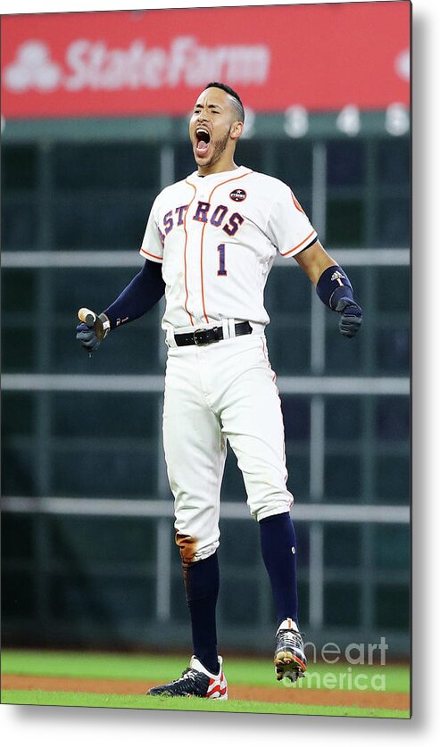 Game Two Metal Print featuring the photograph Carlos Correa by Elsa
