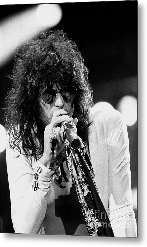 Singing Metal Print featuring the photograph Steven Tyler - Aerosmith #4 by Concert Photos