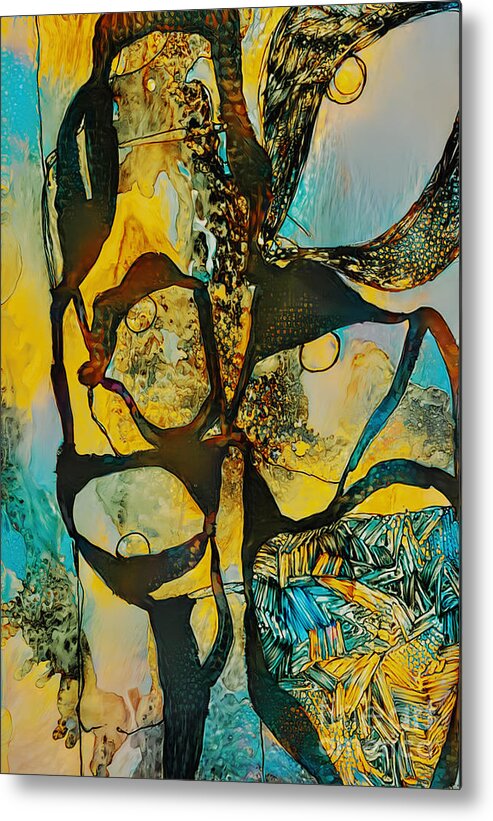 Contemporary Art Metal Print featuring the digital art 72 by Jeremiah Ray