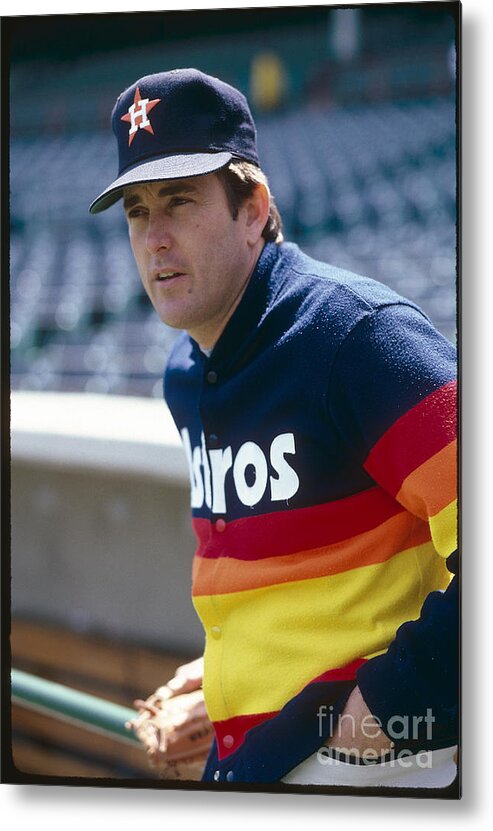 1980-1989 Metal Print featuring the photograph Nolan Ryan by Rich Pilling