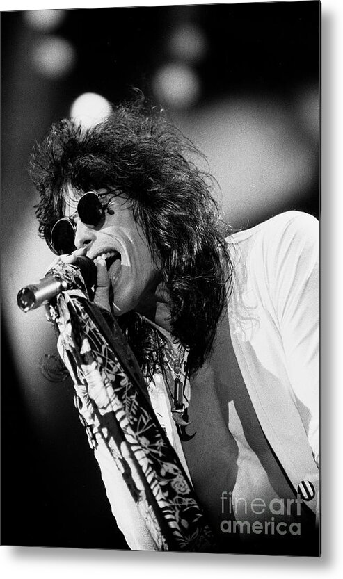 Singing Metal Print featuring the photograph Steven Tyler - Aerosmith #8 by Concert Photos