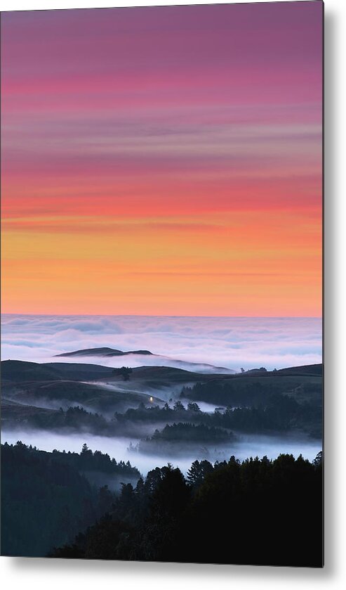 Landscape Photography Metal Print featuring the photograph Above the Clouds by Shelby Erickson