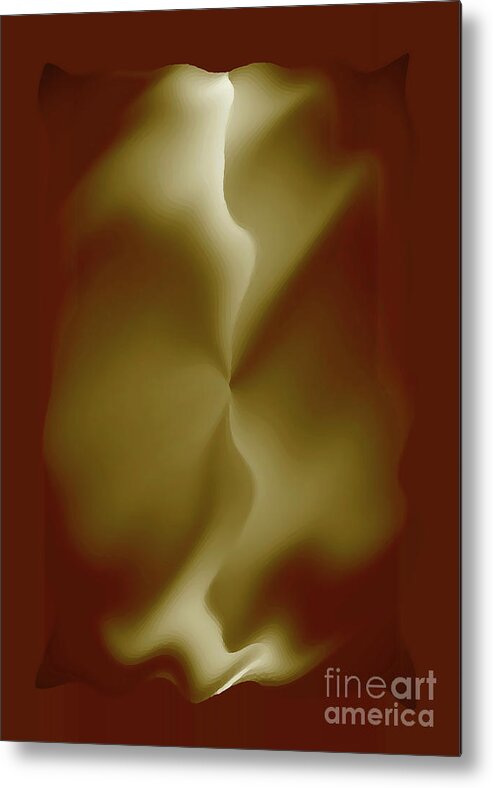 Abstract Metal Print featuring the digital art Abstract Spirit by Delynn Addams