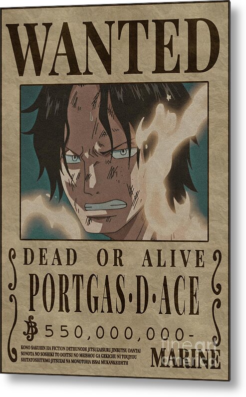 ONE PIECE WANTED: Dead or Alive Poster: Portgas D. Ace ( Official