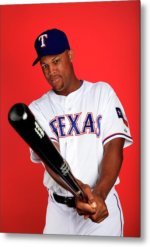 Media Day Metal Print featuring the photograph Adrian Beltre by Jamie Squire
