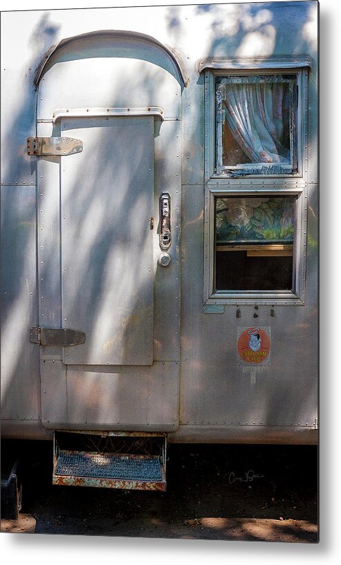 Airstream Metal Print featuring the photograph Airstream Door by Craig J Satterlee