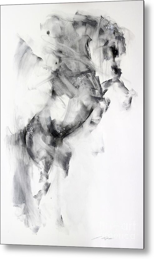 Horse Metal Print featuring the painting Amadeus by Janette Lockett