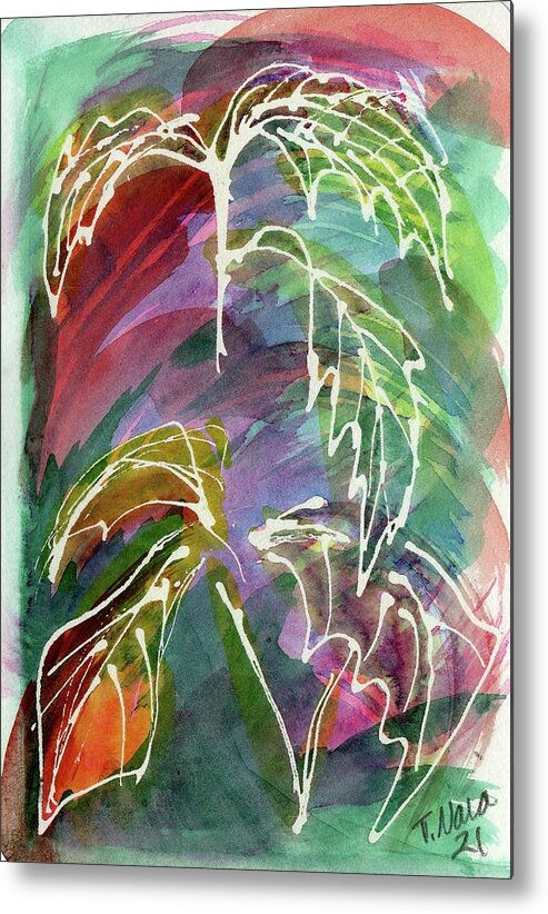 Ivy Metal Print featuring the painting Anniversary Ivy Sweep by Tammy Nara