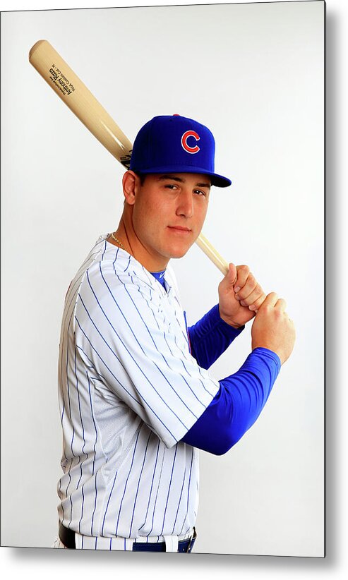 Media Day Metal Print featuring the photograph Anthony Rizzo by Jamie Squire