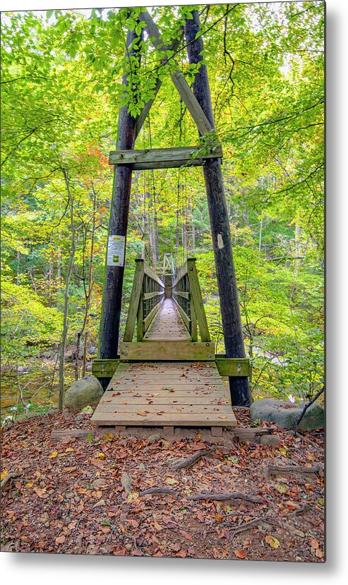 Appalachian Trail Metal Print featuring the photograph Appalachian Trail bridge over the Tye River by Gordon Ripley