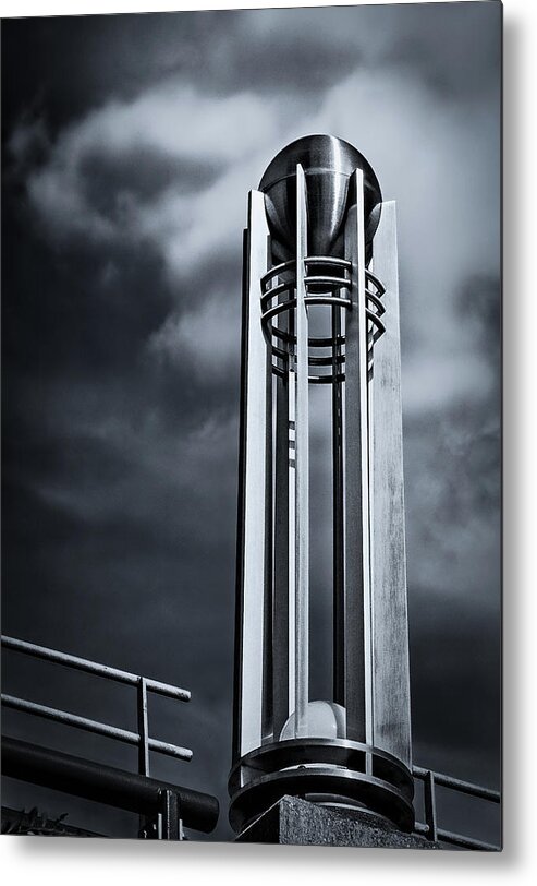 Art Deco Metal Print featuring the photograph Art Deco Light by Mike Schaffner