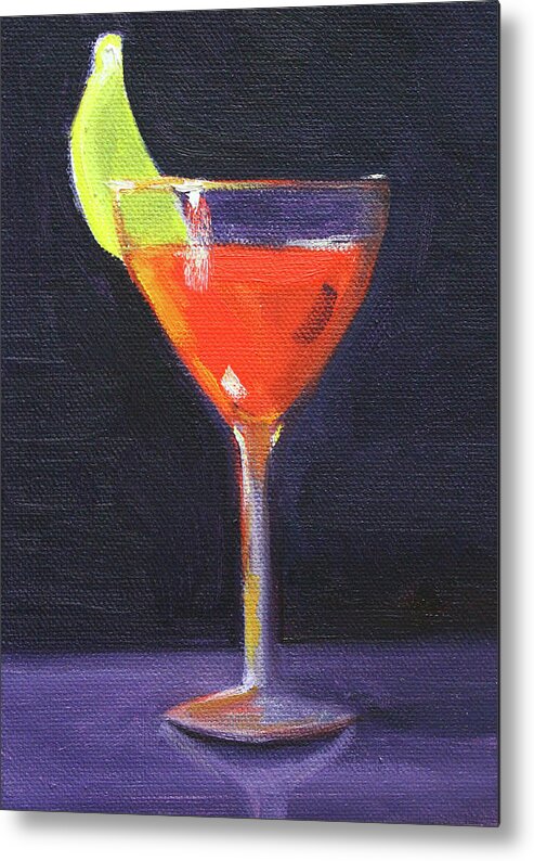 Beverage Metal Print featuring the painting Beverage by Nancy Merkle