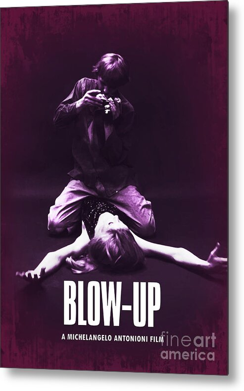 Movie Poster Metal Print featuring the digital art Blow-Up by Bo Kev