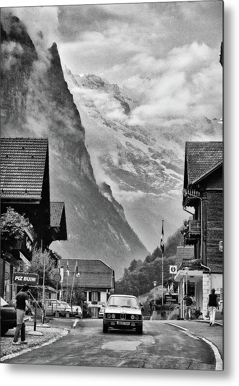 Bmw Metal Print featuring the photograph BMW in Switzerland by Jim Mathis