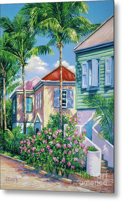 Caribbean Metal Print featuring the painting Caribbean Style  9x13 by John Clark